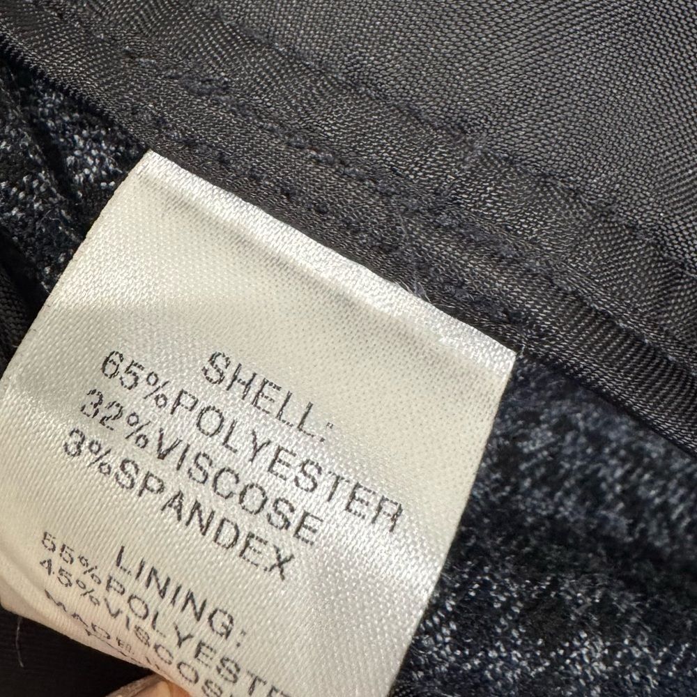 NEW L'Academie The High Waist Pleated Plaid Trouser in dark grey - Picture 10 of 10